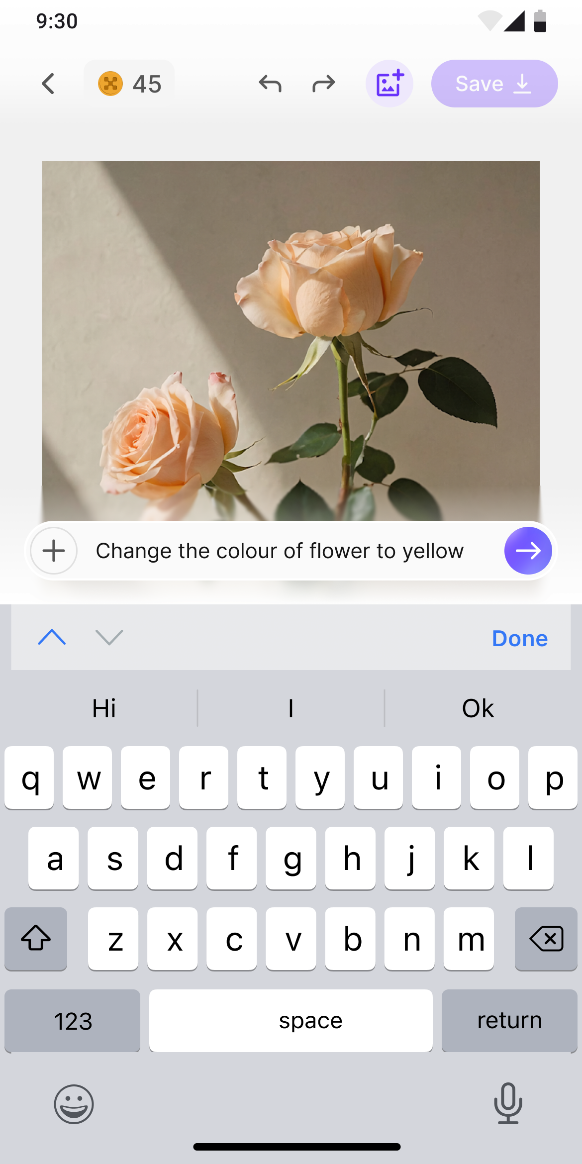 Describe the edit in natural language, AI applies the change