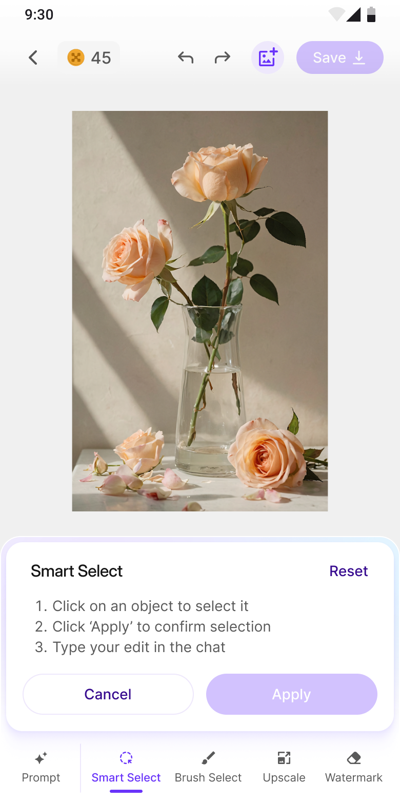 Smart Select: AI-powered region selection