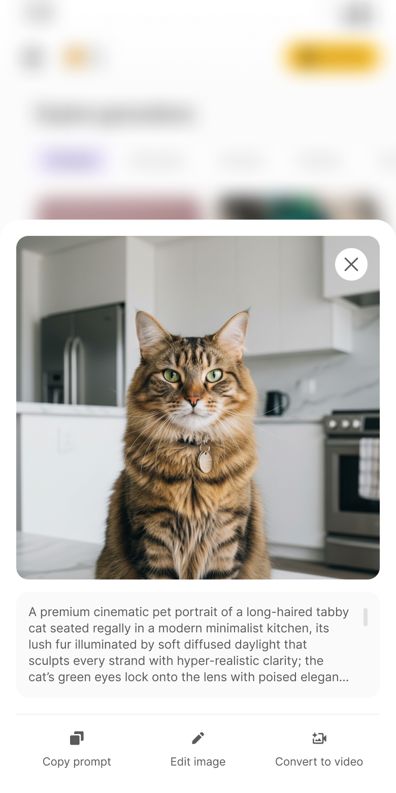 Explore feed scrolled with more community creations