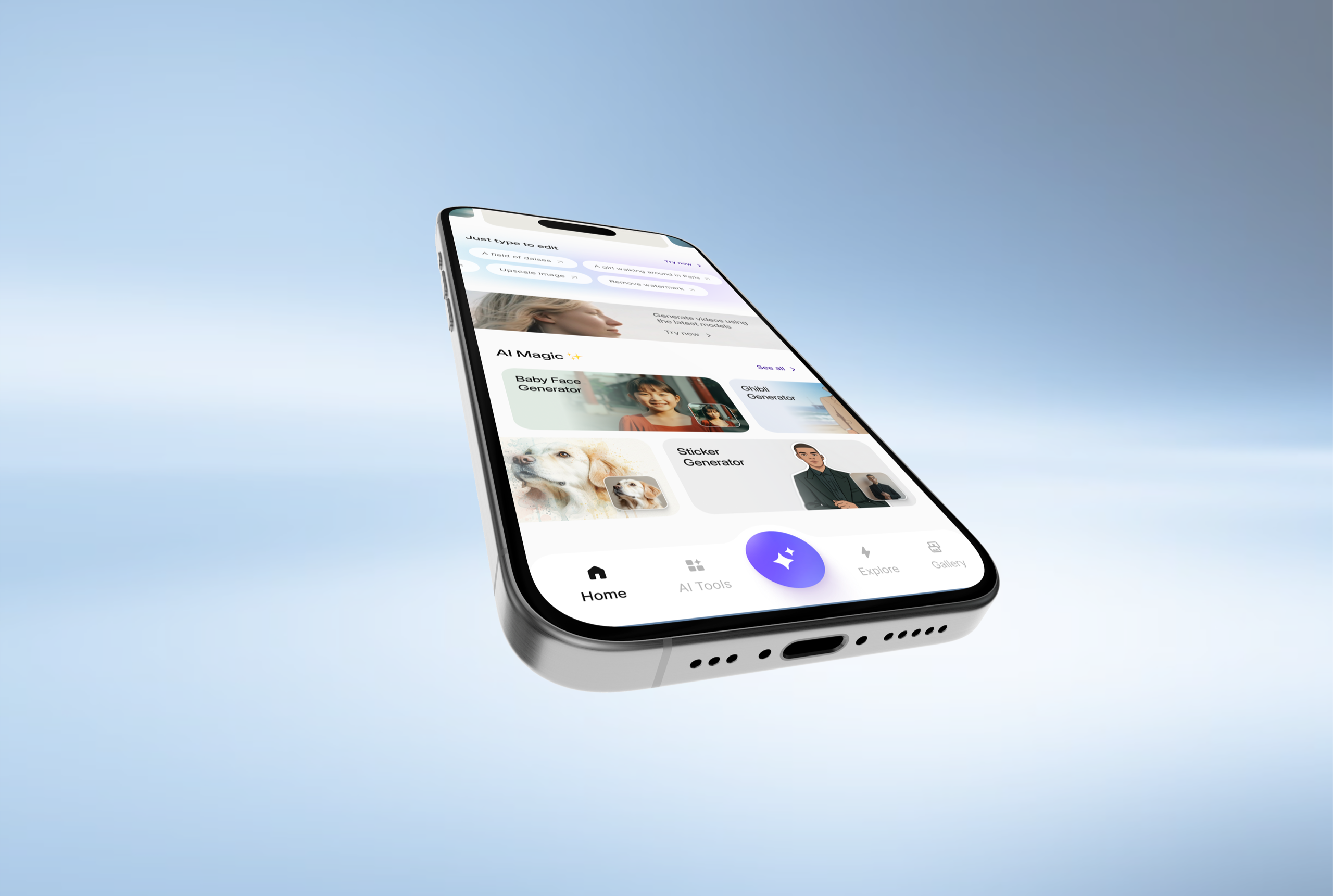 PixelBin App — 10 AI tools designed for one-thumb interaction