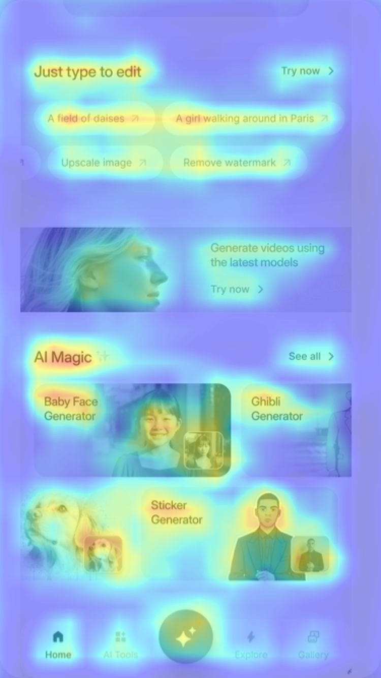 Clarity heatmap — mid-scroll