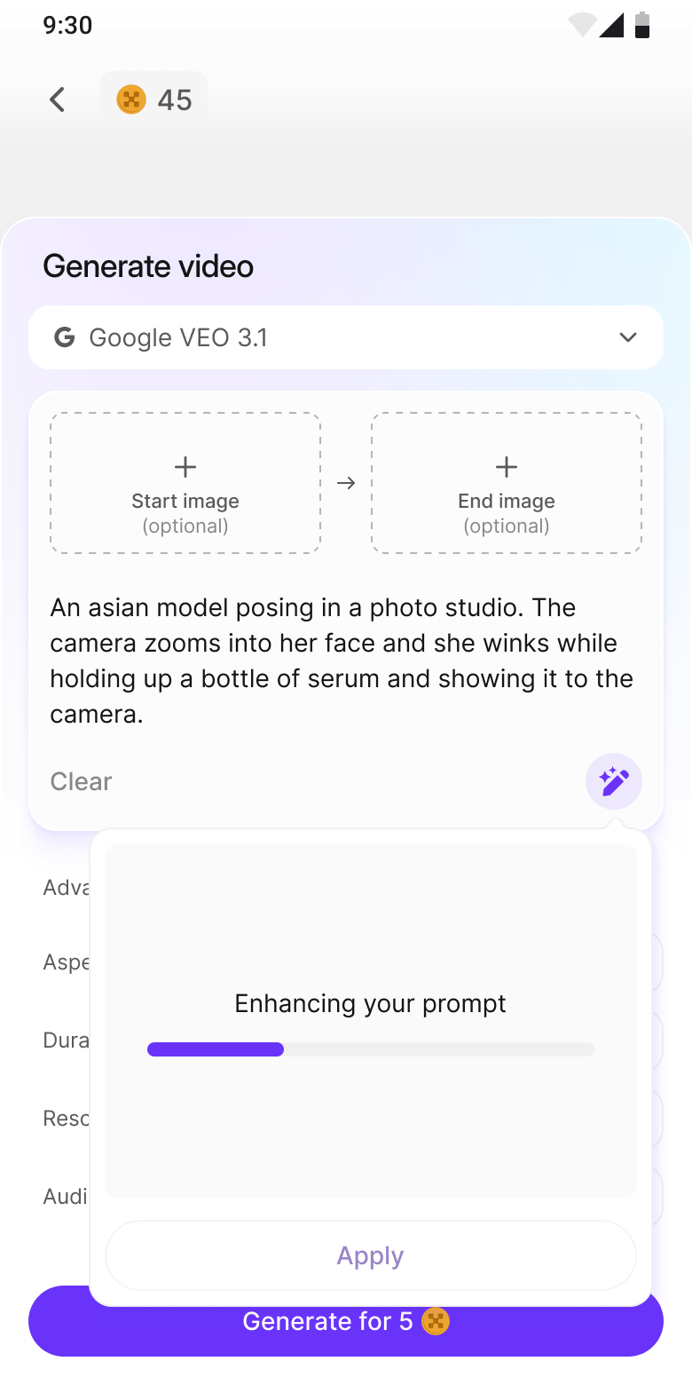Enhancing prompt: AI improves the description