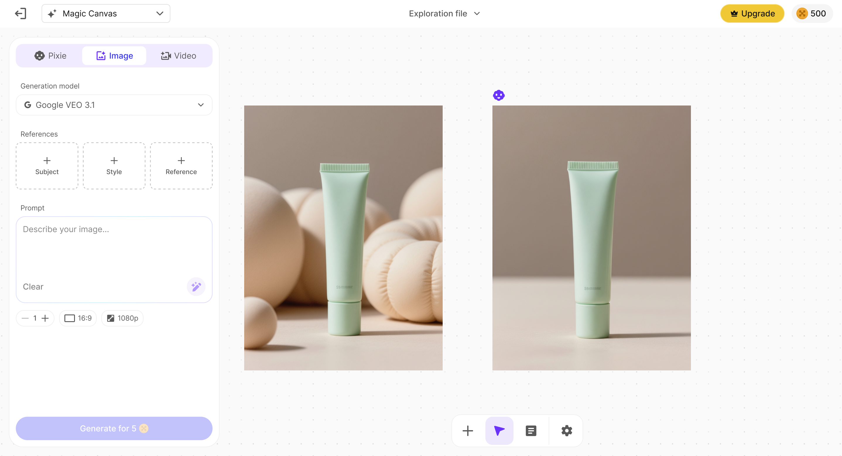Final output with AI-applied edits ready for export
