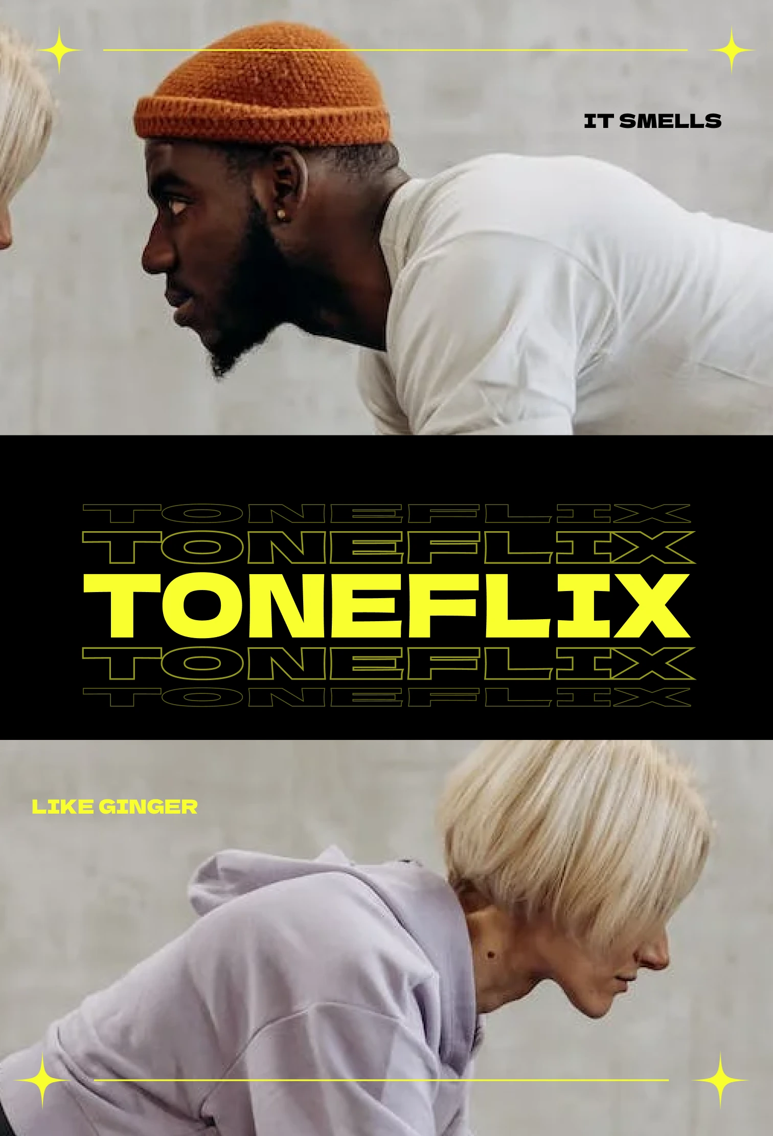 Toneflix app screens showing training and nutrition features across multiple views